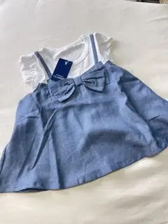 GINDOLL CLASSIC リボン付きキャミソール 95cm 半袖