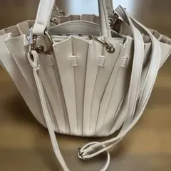 新品未使用　2Wayプリーツショルダーバッグ　アコーディオン