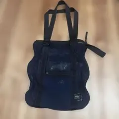 激レア！！PORTER　メッシュトートバック　ネイビー　2way 極美品