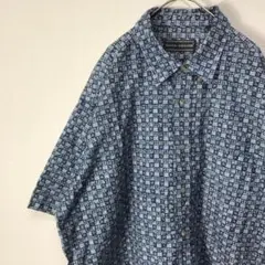 USA古着 90s david オーバーサイズ 総柄シャツ ヒップホップ