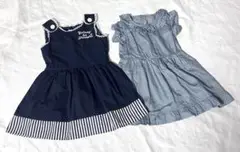 アクシーズファム&べべ　ワンピース　２点セット　110