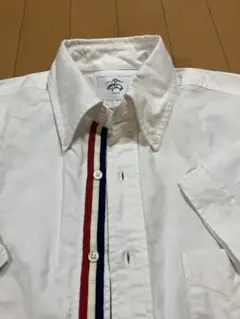 ⭐️新品に近い⭐️ブラックフリース　半袖シャツ　トリコロール　白　新宿伊勢丹限定