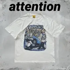 アテンション　HOMIES グラフィック Tシャツ ホワイト　韓国製　Lサイズ