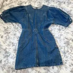 moussy デニムミニスカートワンピース