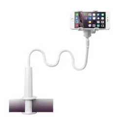固定　卓上 フレキシブル ホワイト スマホスタンド 白い スマホホルダー