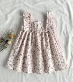 ベビー　ワンピース　花柄　ピンク