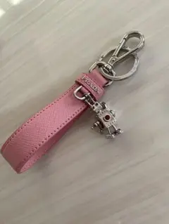 【プラダ PRADA サフィアーノ キーホルダー ロボットチャーム♫】