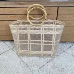 透け感ハンドバッグ
