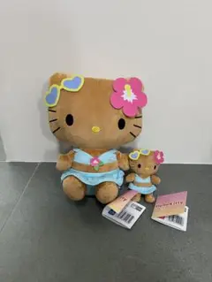 ハローキティ Lぬいぐるみ 日焼けギャルVer マスコット　セット