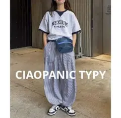 CIAOPANIC TYPY ミニ裏毛カレッジロゴ半袖スウェット　セール　新品