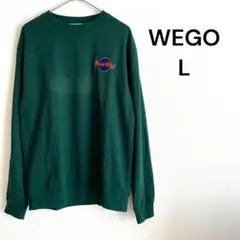 WEGO トレーナー　スウェット　グリーン　ゆったり　カジュアル　Lサイズ
