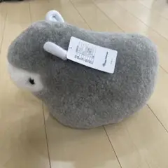 羊型抱き枕 グレー