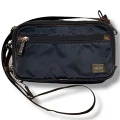 PORTER プラン　2way ショルダーバッグ　ネイビー