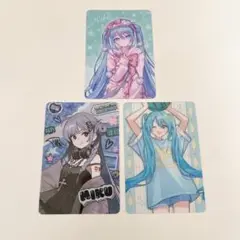 初音ミク　ウエハースコレクトボックス　3枚セット