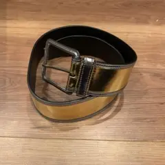 MIUMIU ミュウミュウ レザーベルト ゴールド