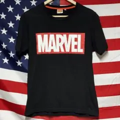 MARVELマーベル ロゴ Tシャツ ブラック メンズ M