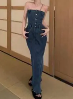 デニムワンピース