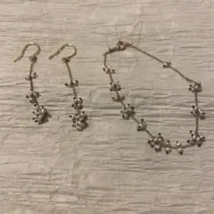 アガット K10 パールブレスレット