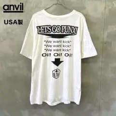 anvil USA製 oi punk Tシャツ オイ パンク ミュージックT