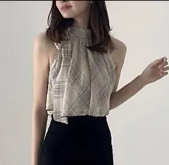 LOVAN' チェック　アメスリブラウス