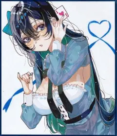 手描きイラスト色紙 オリジナルアリスちゃん