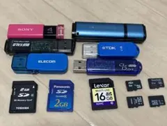 SDカード、USBメモリ　まとめ売り