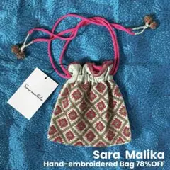 未使用！SARA MALLIKA サラマリカ　手刺繍　ビーズ　巾着バッグ