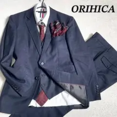 美品　オリヒカ　ORIHICA スリーピース　スリムスーツ　メンズ　セットアップ