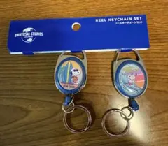 usj スヌーピー　リールキーチェーンセット