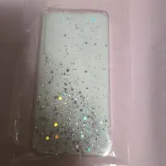 シルバーグリッター 透明ソフトケース 新品未使用