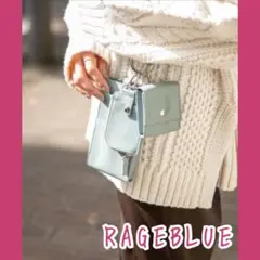 【美品】レイジブルー/ショルダーバッグガジェット3セット スマホポーチ