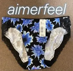 エメフィールaimerfeelショーツ花柄ブルーM