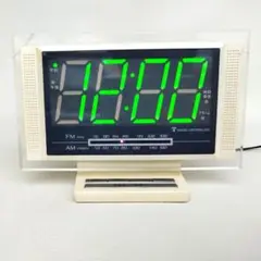 レトロなデジタル時計 アラーム・ラジオ機能付き 昭和レトロ