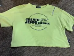 JENNI ライムグリーン クロップドTシャツ