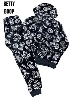 匿名発送 新品未使用 BETTY BOOP ベロアセットアップ サイズL