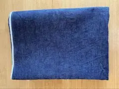 CHECK&STRIPE ハーフリネンデニム 幅約150cm×約1m