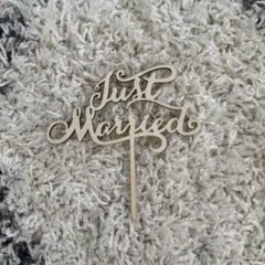 Just Married ケーキトッパー