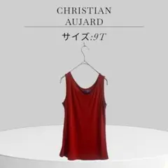 CHRISTIAN AUJARD クリスチャンオジャール 赤 タンクトップ 9T