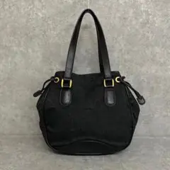 極 美品 オールドグッチ GGキャンバス レザー トートバッグ ハンドバッグ