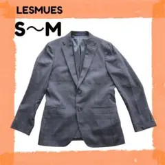 【極美品】LESMUES サイズ:S〜M テーラードジャケット　ネイビー
