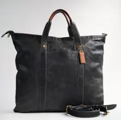 希少 coach コーチ PC収納 トートバッグ ビジネスバック 2way