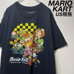 【US規格】希少 MARIO KART プリントTシャツ ブラック 黒 XL