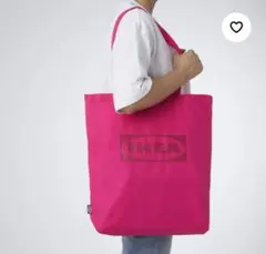 3【大人気殺到】新品 IKEA （イケア ）トートバッグピンク　エフテルトレーダ