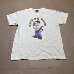 新日本プロレス　マスターワト選手　ワトねこ　半袖　tシャツ　白　アニマル　猫　S