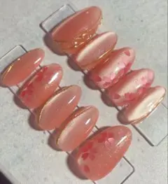現品。桜ネイル。マグネットネイル。