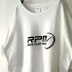 RPM RACEWAY レース プレイモード Tシャツ L ホワイト白 古着