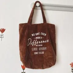 ❤即購入OK❤ トートバッグ コーデュロイ ブラウン バッグ