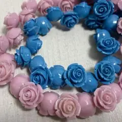 cp779/SALE！人工石◇バラ　約15mm 2連
