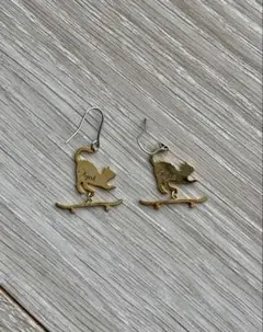 X-girl × Aquvii SK8 CAT EARRINGS