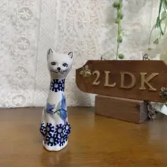 ツェラミカ☆置物☆ハンドメイド☆ネコ☆猫